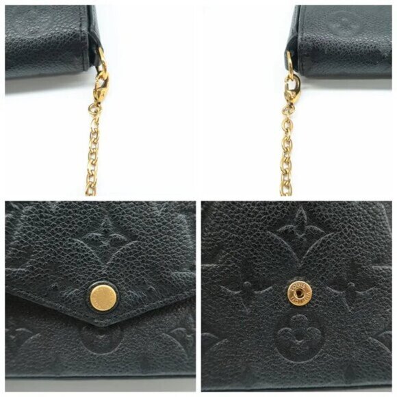 100% Authentic Louis Vuitton Pochette Felicie W/P Black Shoulder bag 1277-073124 - Picture 7 of 12